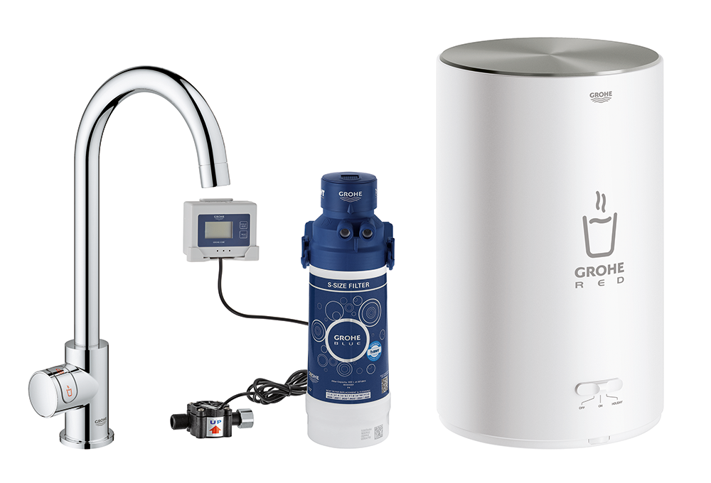 GROHE Red Mono med C-tud og kedel i størrelse M. Krom