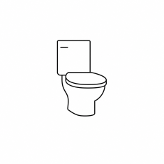 Gulvst&aring;ende toilet