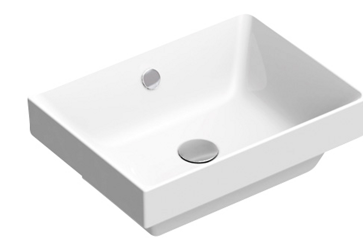 CATALANO Zero 50 håndvask 500x370 mm. Uden hanehul, med overløb