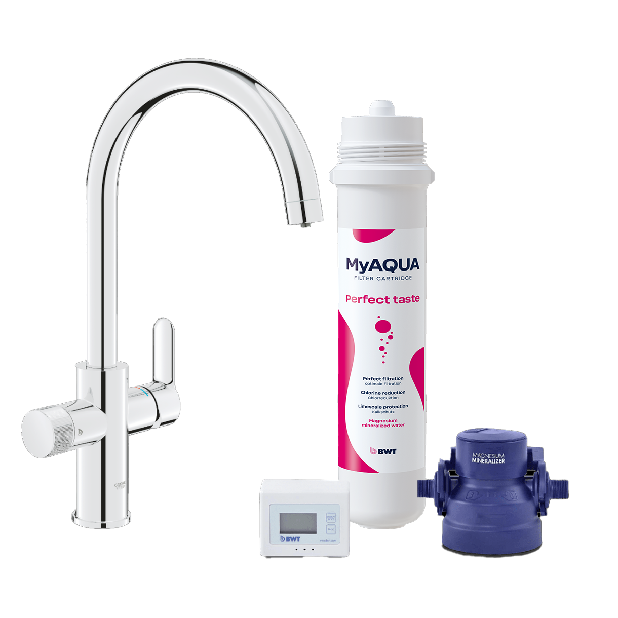 BWT Grohe Pure startpakke inkl. kalk- og mineraliseringsfilter
