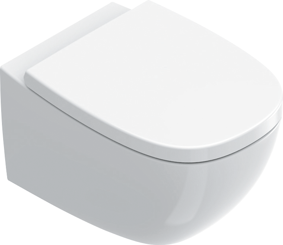 CATALANO Alvea vægtoilet 53x36 Vægmonteret toilet med Silentech skylleteknik