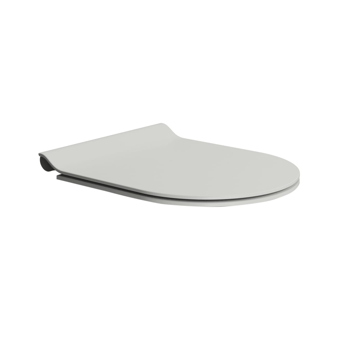 GSI Slim Mat Grå Toilet toiletsæde med softclose
