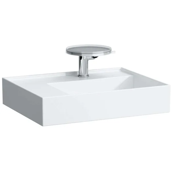 Kartell Laufen håndvask, hylde venstre, 60x46cm, hvid