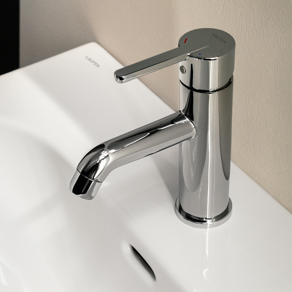 LAUFEN Lua håndvaskarmatur 118mm - Krom