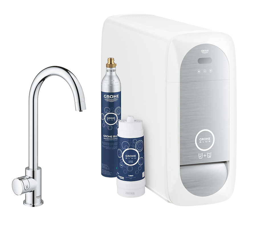 GROHE Blue Home Mono standhane startsæt. C-tud. Krom