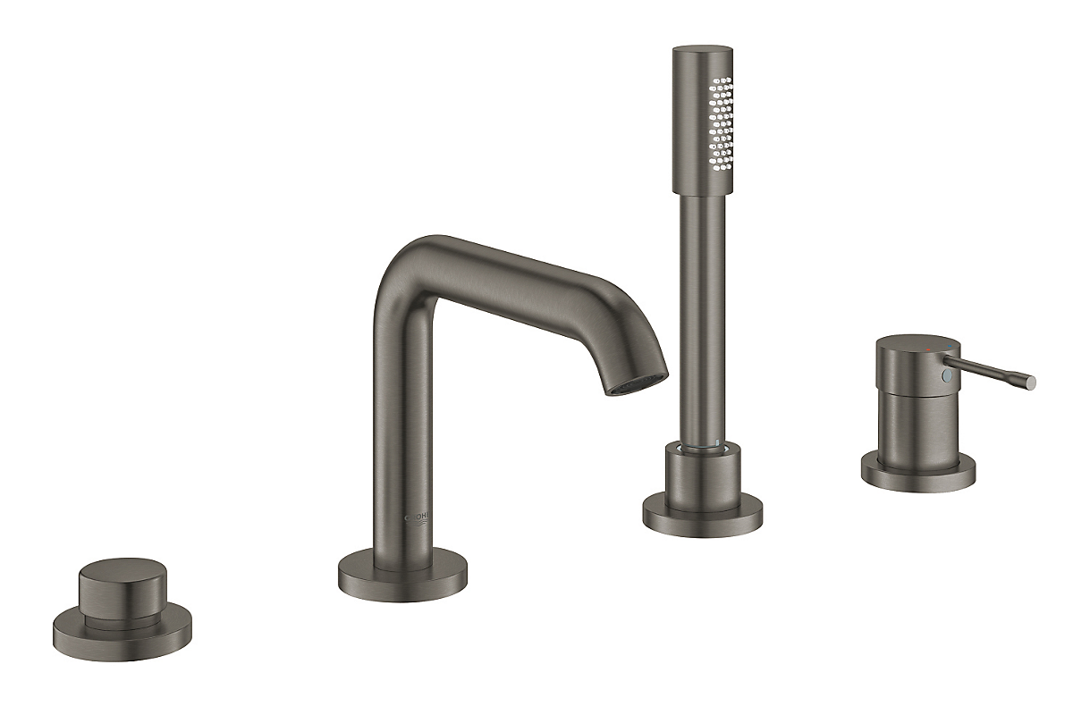 GROHE Essence new etgrebsbatteri 1/2/197mm tud til kar/brus. Børstet hard graphite