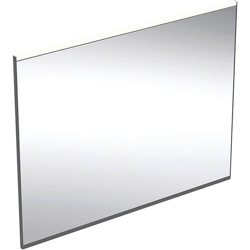 Geberit Option Plus Square spejl 900x700mm med lys direkte. Aluminium sort mat