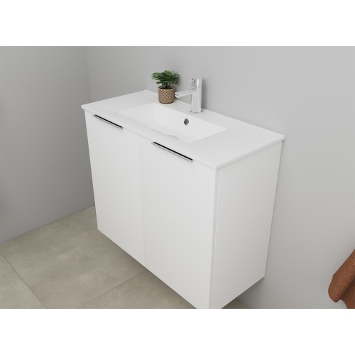 Sanibell Online møbelsæt 81x36cm mathvid med 2 låger