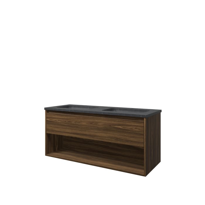 Sanibell Proline møbelsæt 120x46cm cabana eg 1 skuffe åben hylde