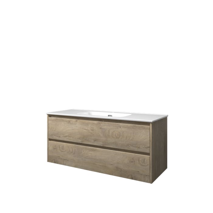 Sanibell Proline møbelsæt 120x46cm rå eg 2 softclose skuffer