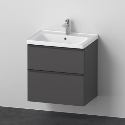 Duravit D-Neo møbelsæt (Vask & vaskeskab) 650 mm, Grafit mat