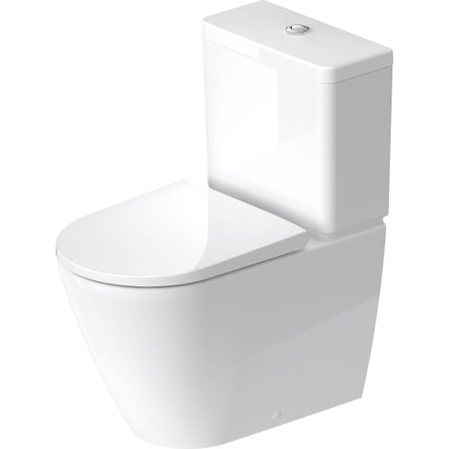 Duravit D-Neo Gulvstående Toilet - Rimless, HygineGlaze