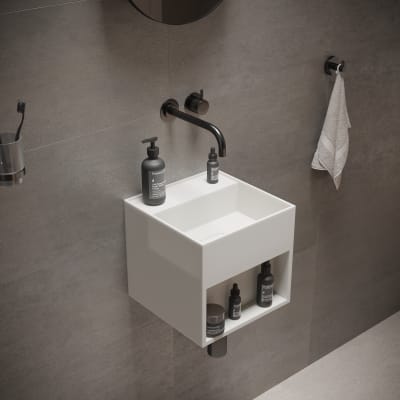 Ideavit solidbliss-30SH håndvask 30x30cm uden hanehul og overløb