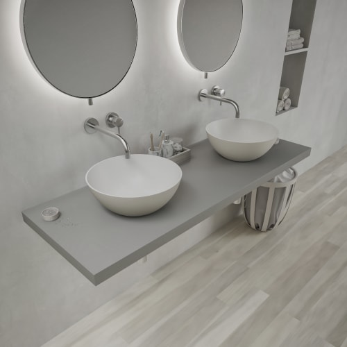 Ideavit solidthin-39 håndvask til bordmontering Ø39 cm