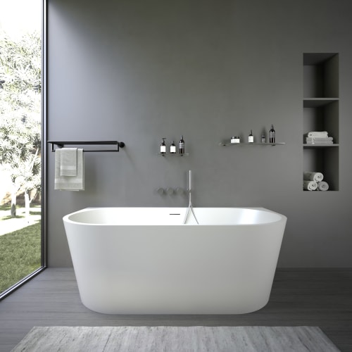 Ideavit alexa back-to-wall akryl badekar 170x80cm