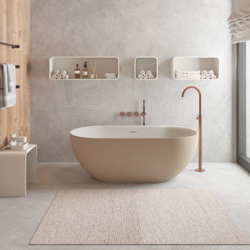 Ideavit solidera fritstående solid surface badekar 150x76cm