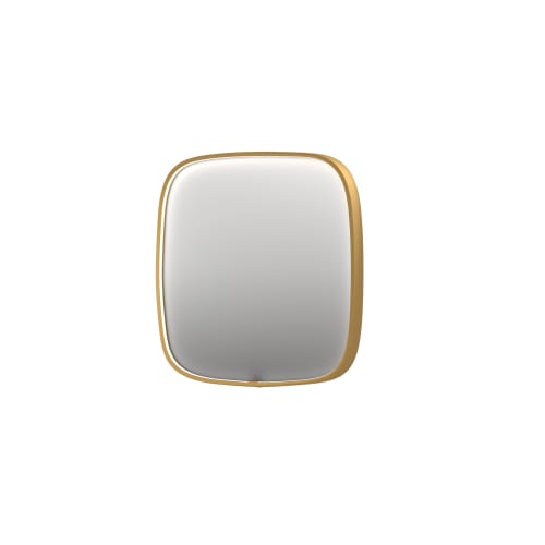 Sanibell SP31 Spejl 80x80cm børstet mat guld aluramme