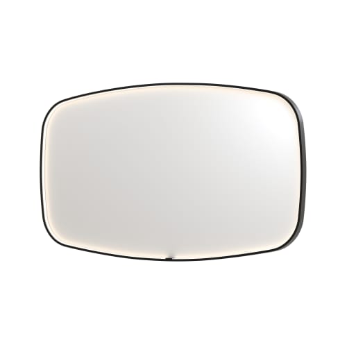 Sanibell SP31 Spejl 140x80cm børstet metal sort