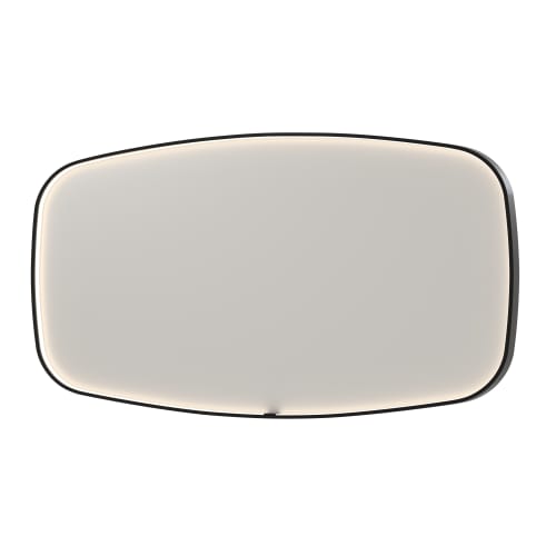 Sanibell SP31 Spejl 160x80cm børstet metal sort
