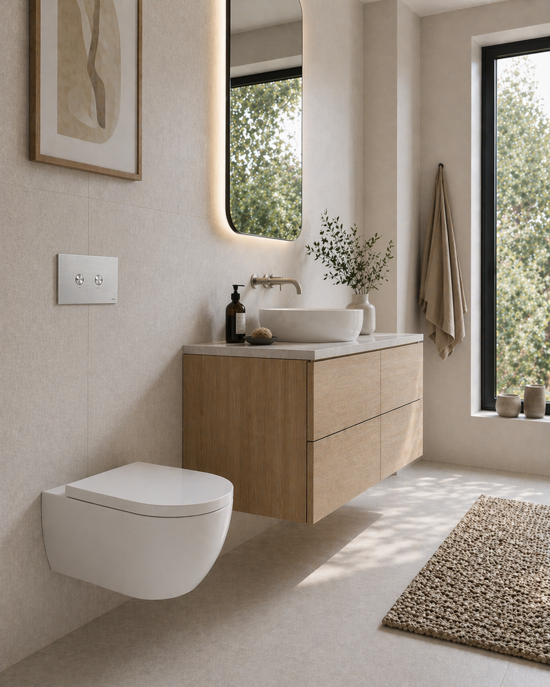 COBA væghængt toilet 54x36 cm