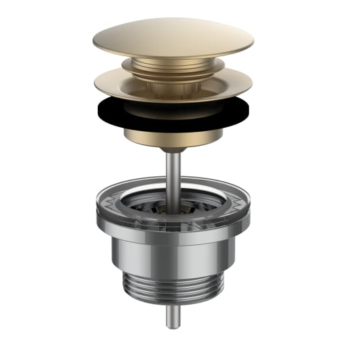LAUFEN bundventil, 1 1/4" x 63 mm - Bleget guld