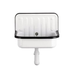   Alape AG510 udslagsvask 51x33 cm i hvid/sort