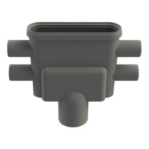 Unidrain 75 mm rendeudlb med vandls og studs, lodret