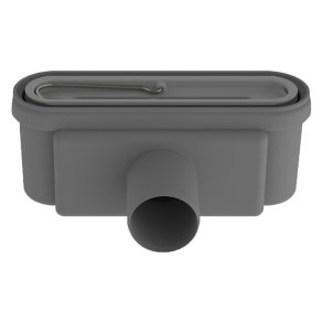 Unidrain 50 mm rendeudlb med vandls, uden studs, vandret