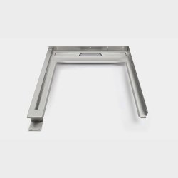 Unidrain Showerline, fast modul. V. B 800 mm. D 1000 mm