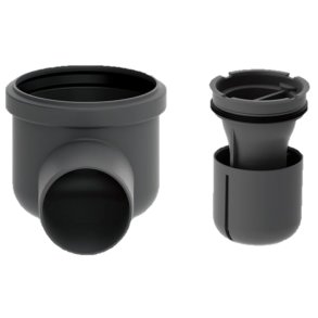 Udlbshus, hjrne,  75 mm vandret, inkl. vandls