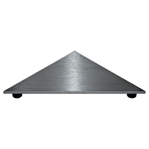 HighLine Panel, hjørne, rustfrit stål, børstet (til montering u. ramme)