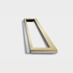 Unidrain Highline ramme - messing 1000/10