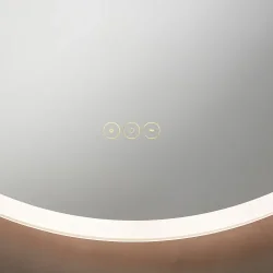 Loevschall Johannesburg rundt spejl med touchpanel og farveskift 100 cm