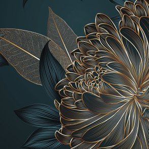Vipanel� Golden Flower velvet 1000x2550x3mm