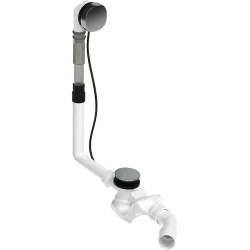 Duravit Universal Af/overlbsgarniture Krom, L=530, aflb i siden