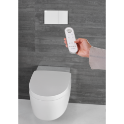Geberit AquaClean Mera Comfort douchetoilet. krom/hvid