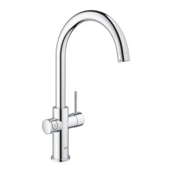 GROHE Red Duo kkkenarmatur med C-tud og kedel i strrelse L. Krom