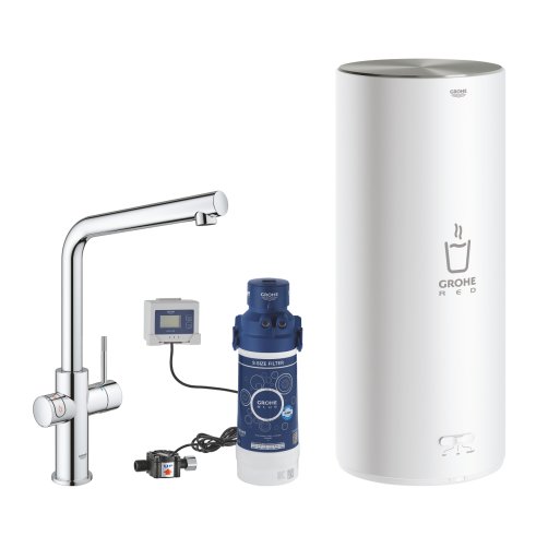 GROHE Red Duo kkkenarmatur med L-tud og kedel i strrelse L. Krom