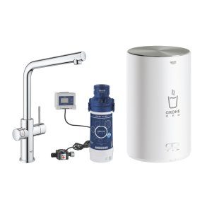 GROHE Red Duo kkkenarmatur med L-tud og kedel i strrelse M. Krom