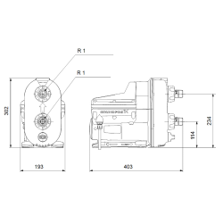 Grundfos SCALA2 3-45 trykforgerpumpe AKCCDE 1x200-240V 50/60Hz