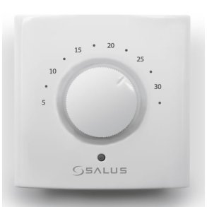 SALUS termostat m. drejeknap til gulvarme