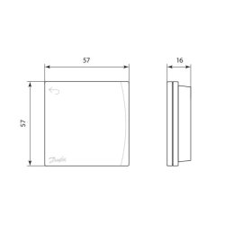  Danfoss Icon2 rumtermostat