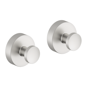 Damixa Zen hndkldekroge 2 stk. med roset - Steel