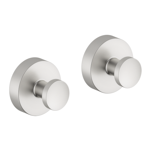 Damixa Zen hndkldekroge 2 stk. med roset - Steel