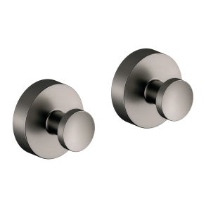 Damixa Zen hndkldekroge 2 stk. med roset - Brstet grafitgr