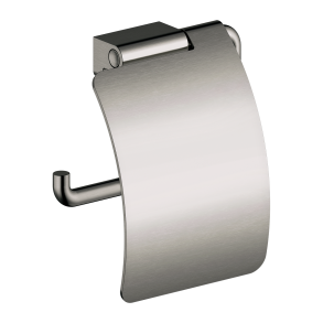 Damixa Zen toiletrulleholder med cover - Brstet grafitgr