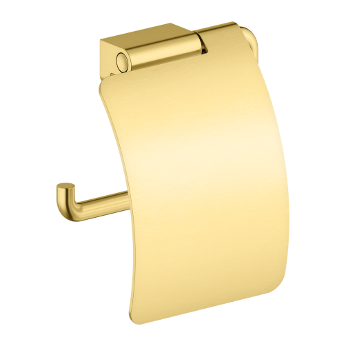 Damixa Zen toiletrulleholder med cover - Brstet messing