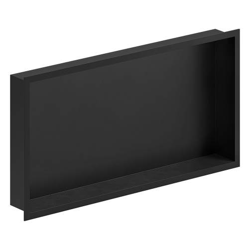 Damixa Zen indbygningshylde til brus 300x600x75 mm - Mat sort