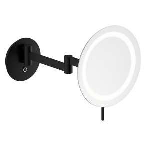 Damixa Zen makeup spejl med lys 230 mm - Mat sort