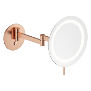 Damixa Zen makeup spejl med lys 230 mm - Brstet kobber